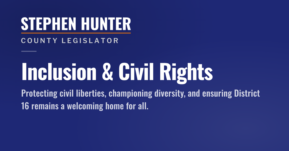 Inclusion & Civil Rights | Hunter for Orange County